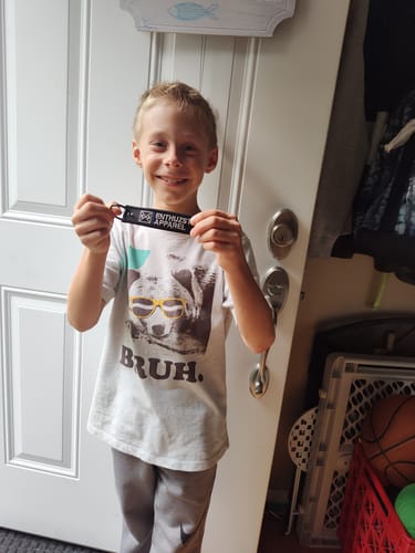 Customer photo review of BLUE LINE KEY TAG