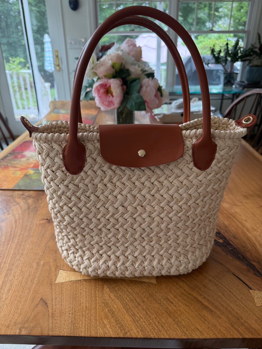 Customer photo review of CrochetPark™ Croissant crochet Shoulder Tote Kit