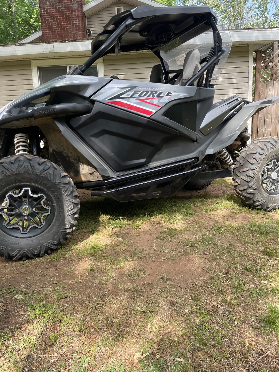 Customer photo review of Plastic Lower Doors Inserts for CFMOTO ZForce 950