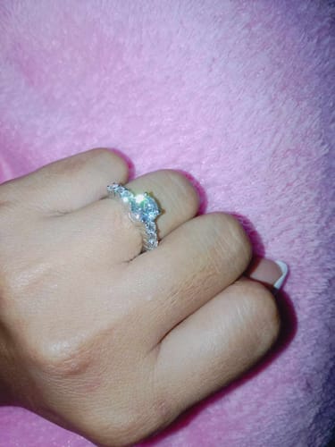 Customer photo review of 1.5ct Slovenia Engagement Ring