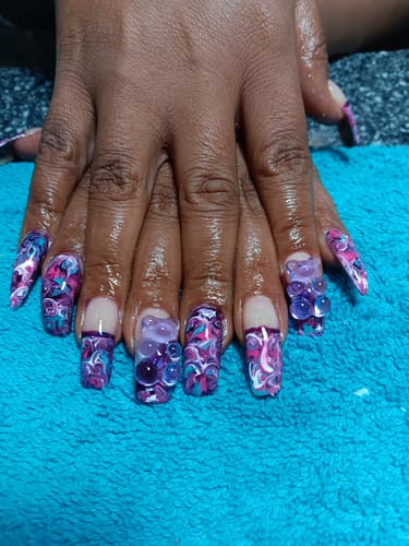 Customer photo review of Peaches 'N Cream Nail Powder (PC)