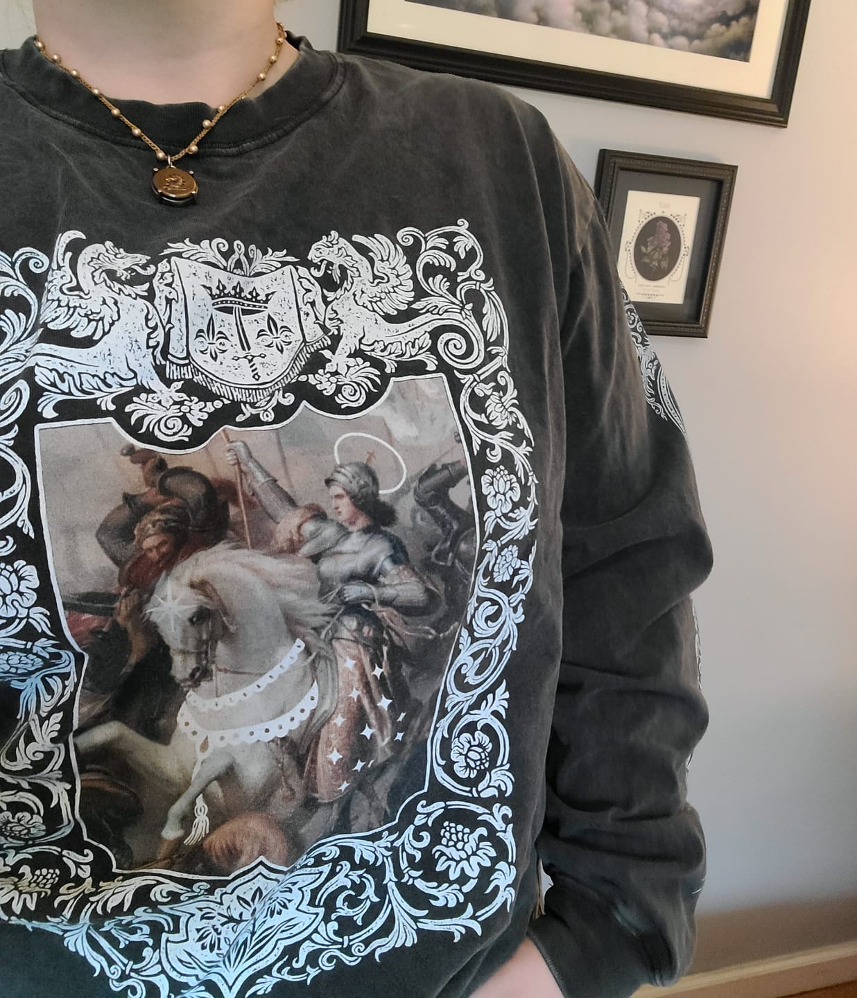 Customer photo review of Resistance Oversized Long Sleeve Tee