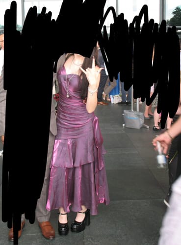 Customer photo review of Pamela Dark Mauve Enchanting Ruffled Tiered Maxi Dress