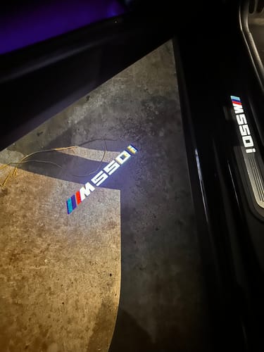 Customer photo review of BMW G SERIES DOOR LIGHTS