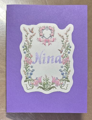 Customer photo review of Floral Wreath Series Decorative Paper