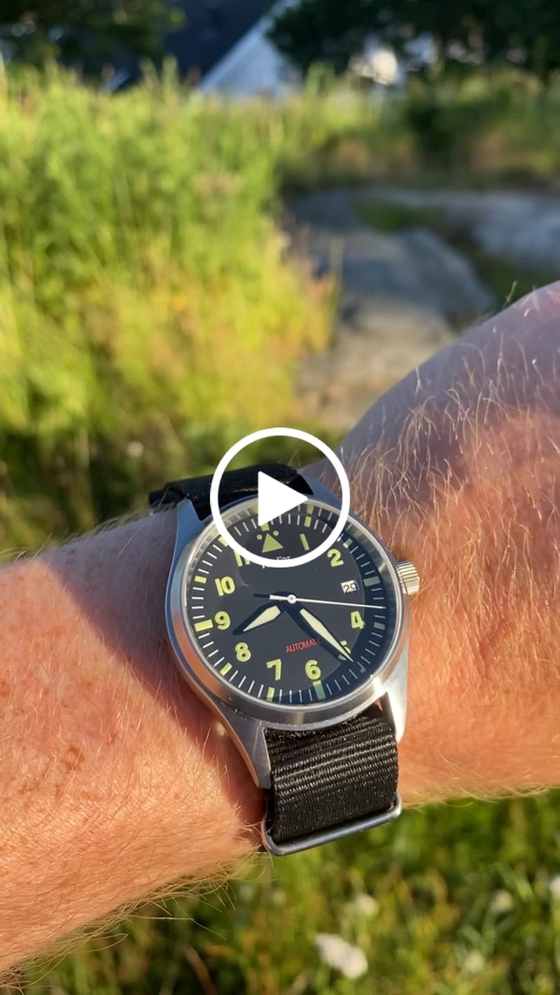 Customer video review of Far-Far Automatisk Pilotklokke Sort