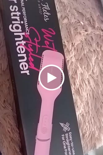 Customer video review of Plancha 2 En 1 Diana Fletes Para Cabello Húmedo y Seco TiTanium Galvanizado