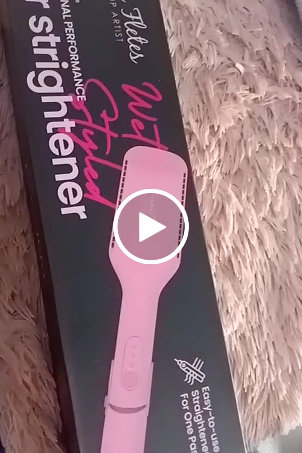 Customer video review of Plancha 2 En 1 Diana Fletes Para Cabello Húmedo y Seco TiTanium Galvanizado