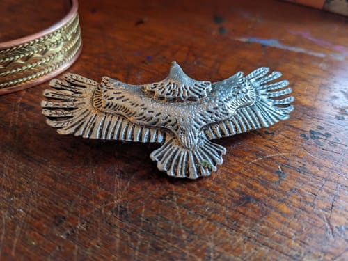 Customer photo review of Eagle Hair Clip