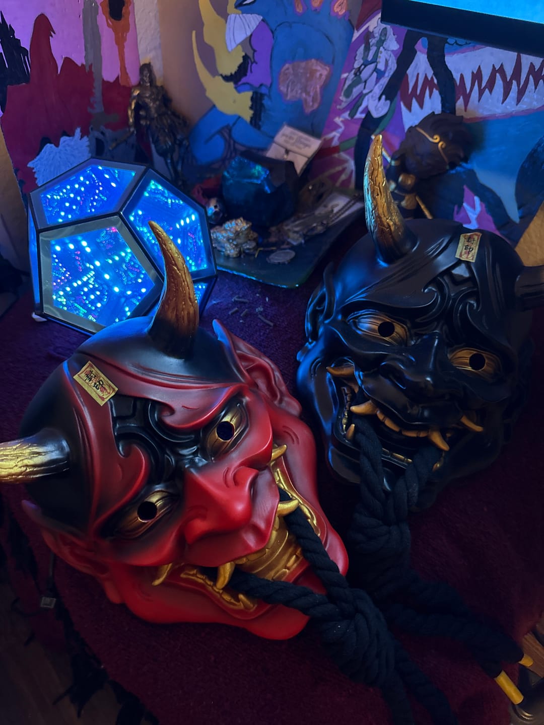 Customer photo review of Red Hannya Mask