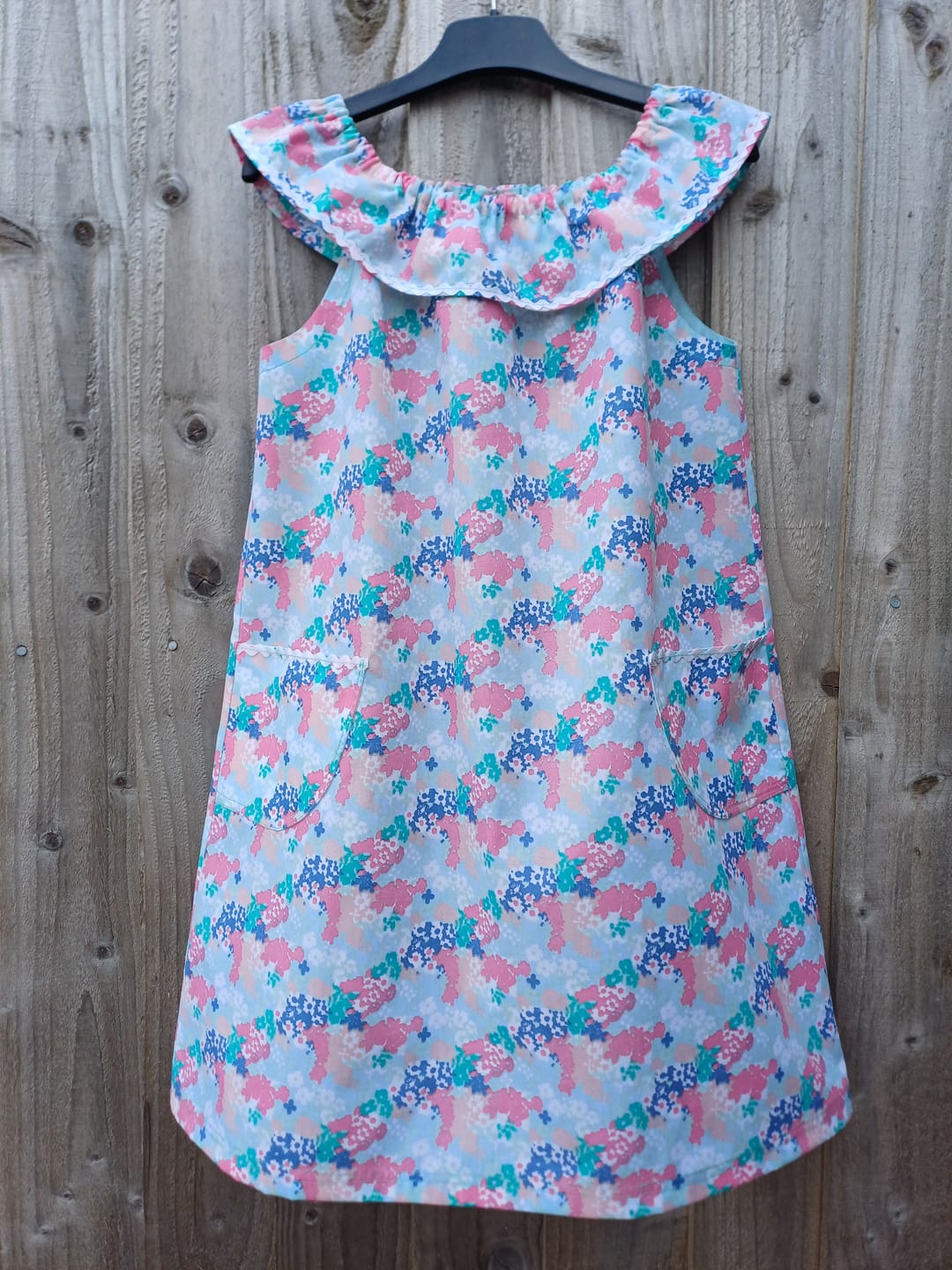 Customer photo review of Fresh Floral on Mint Polycotton Fabric