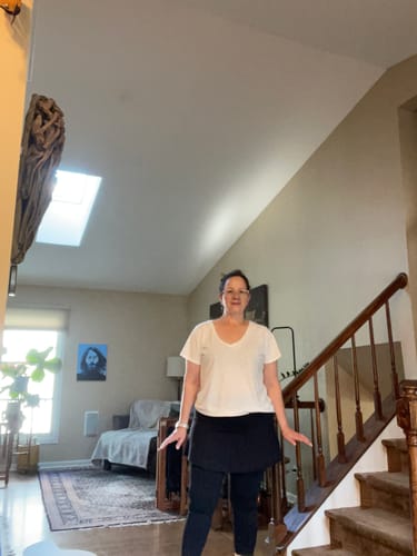Customer photo review of 15" Summit Skirted Leggings w/Pockets