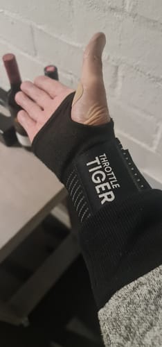 Customer photo review of Motorcycle Wrist Support - Ride Without Wrist Pain