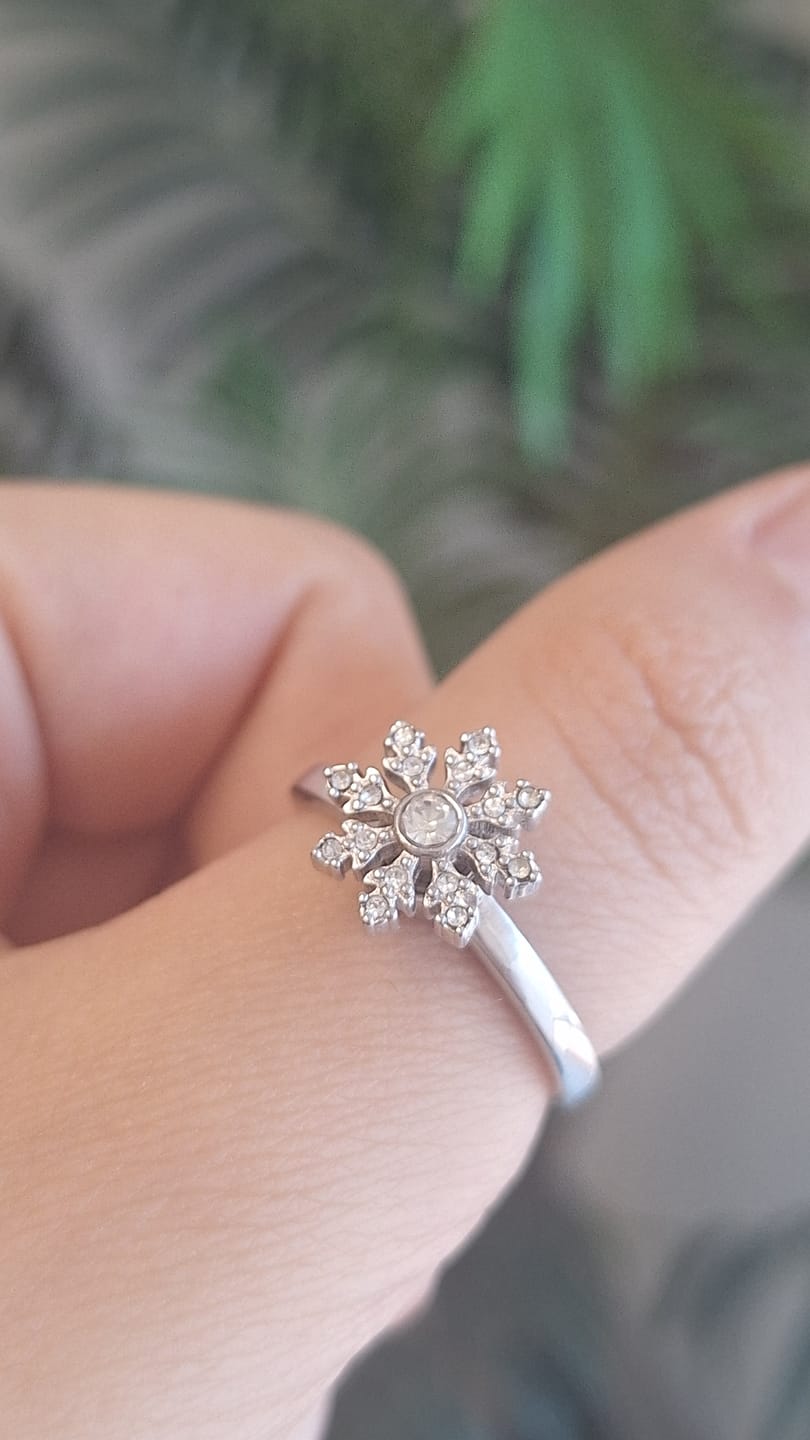 Customer photo review of Bague d'Anxiété Ajustable Snow