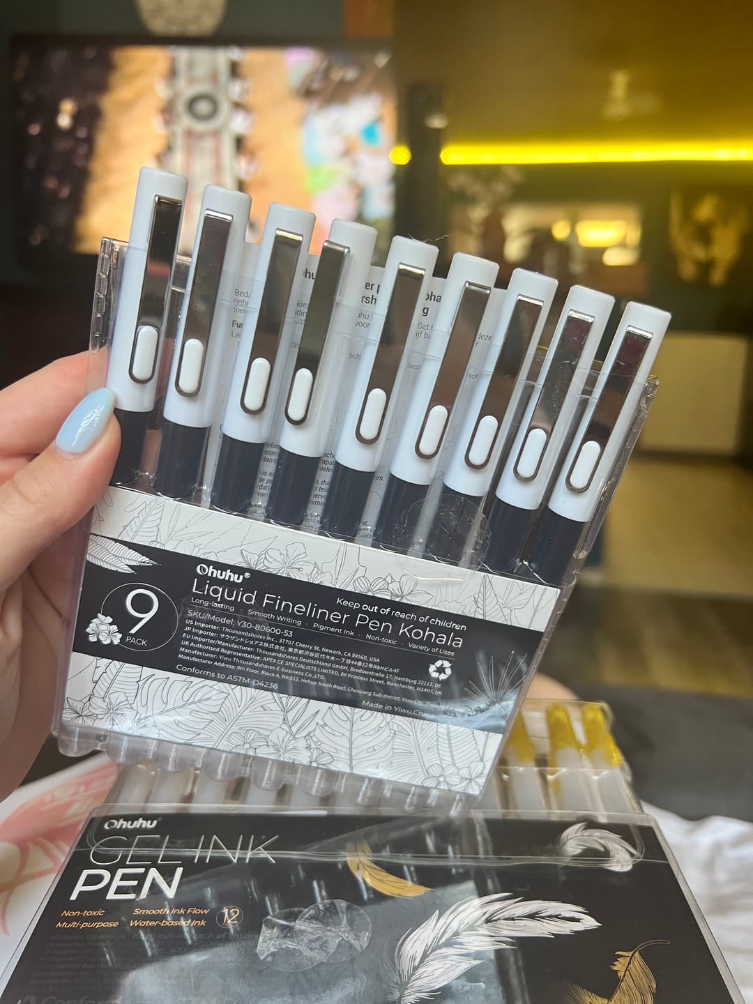 Customer photo review of Ohuhu Kohala Liquid Fineliner Drawing Pens,9 Pack
