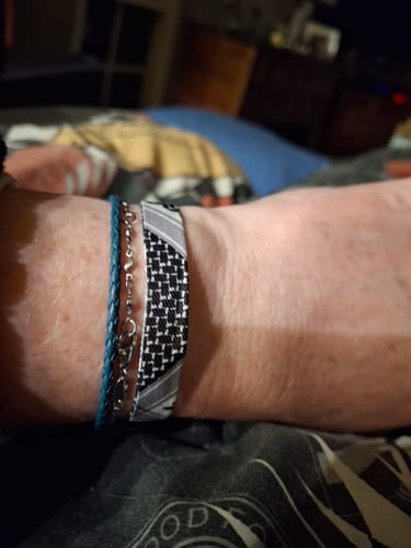Customer photo review of Keffiyeh Bracelet