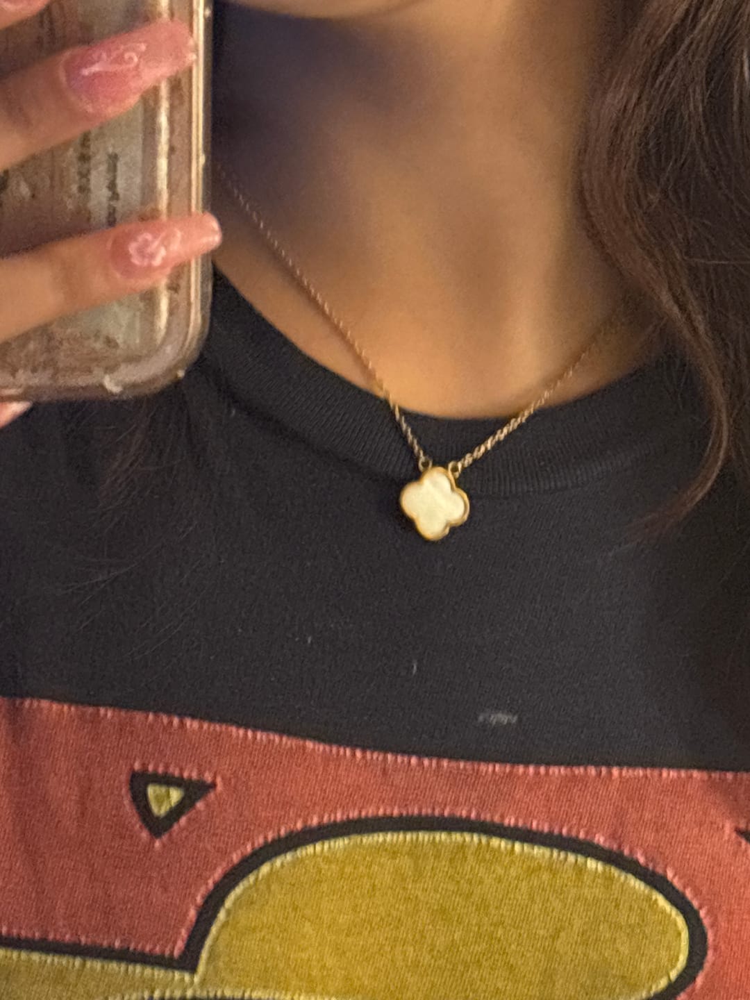 Customer photo review of Feelin' Lucky Pendant Necklace
