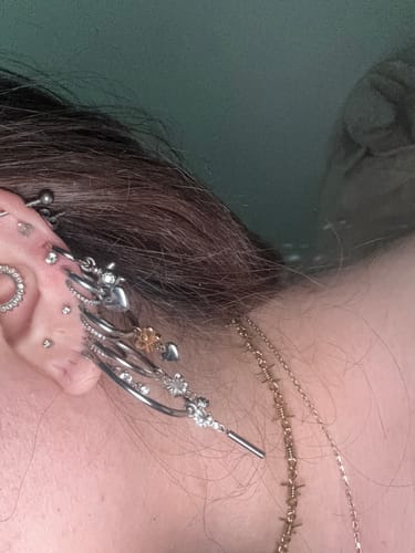 Customer photo review of Icy Moon Charm