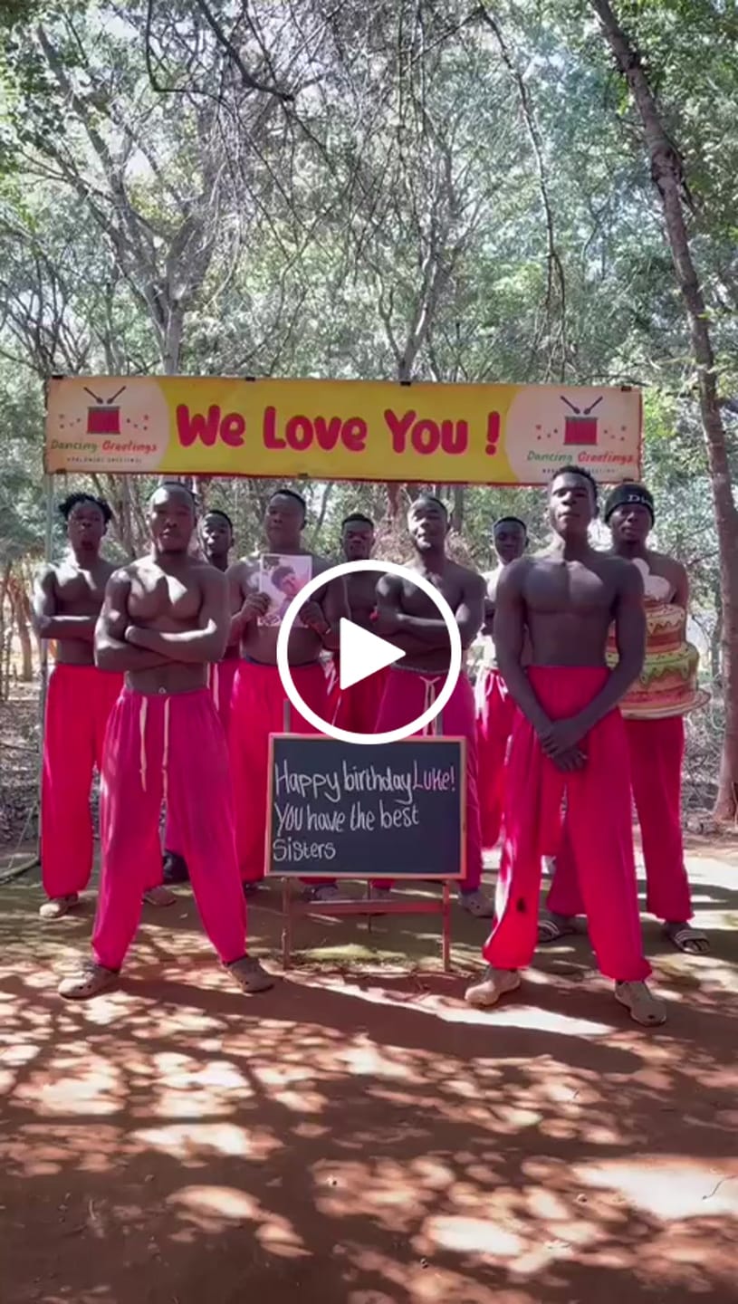 Customer video review of Greeting Video from Africa - Pink Pants