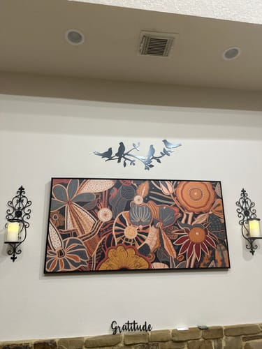 Customer photo review of Birds On A Tree Branch - Metal Wall Art