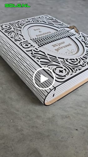 Customer video review of Wooden gift book box laser cut svg file