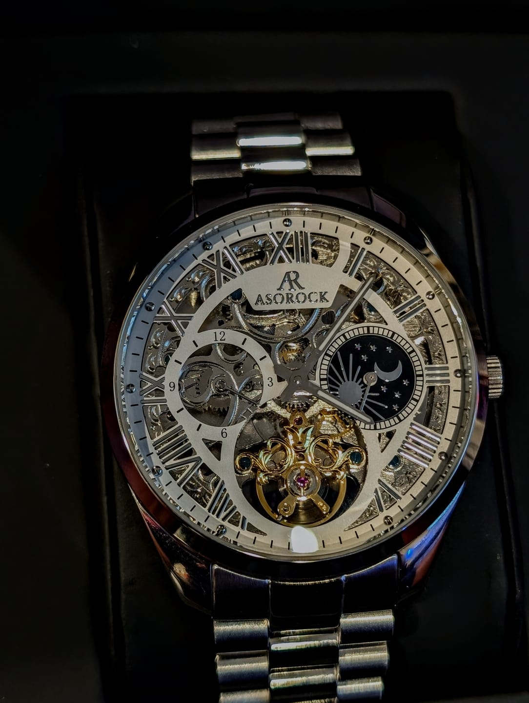 Customer photo review of silver/white Villa Automatic Tourbillon