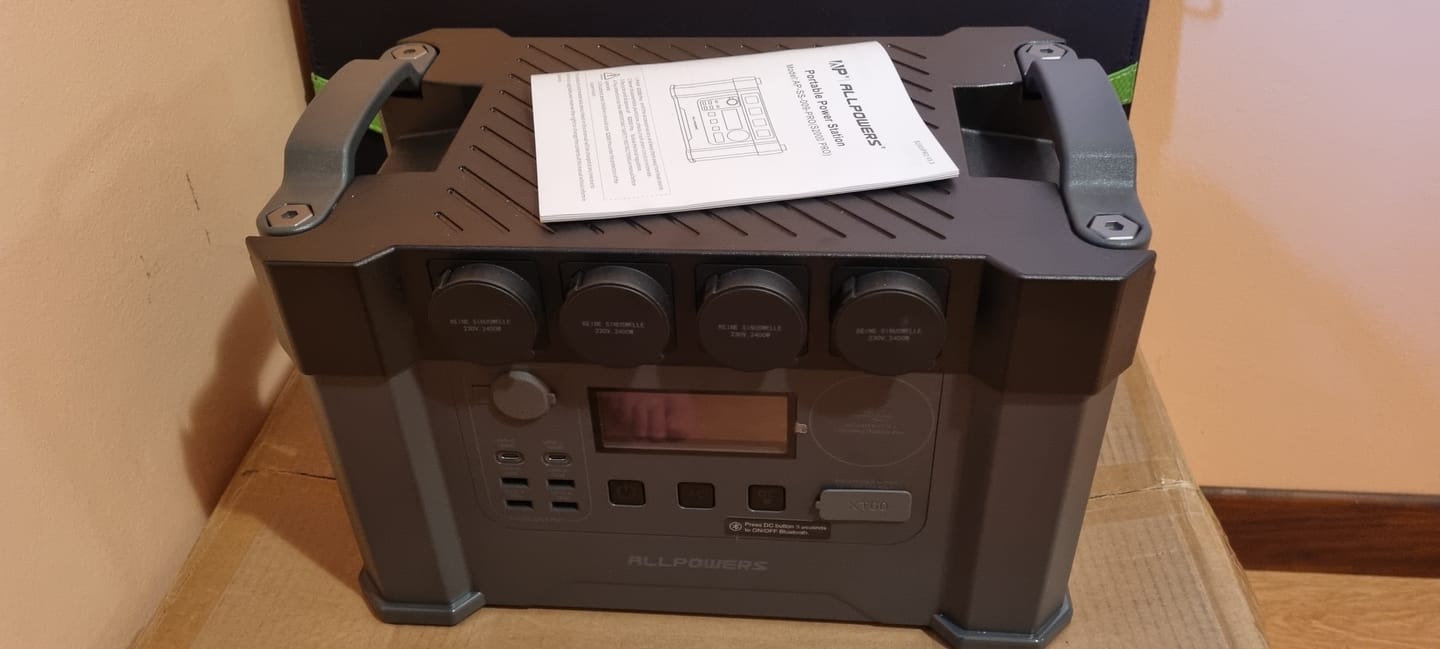 Customer photo review of ALLPOWERS 2400W Générateur Solaire S2000 Pro avec PV 200W