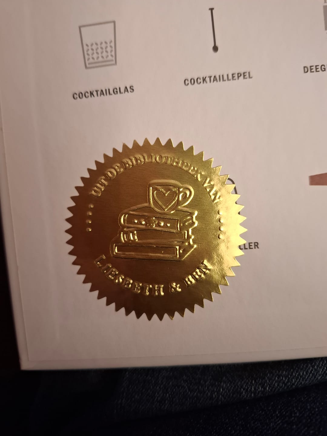 Customer photo review of BoekenStempel Stickers (100-pak)