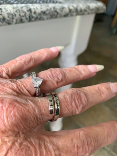 Customer photo review of Just Breathe Ring
