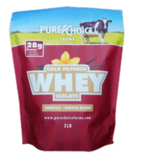 Customer photo review of Whey Protein Isolate with Organic Vanilla