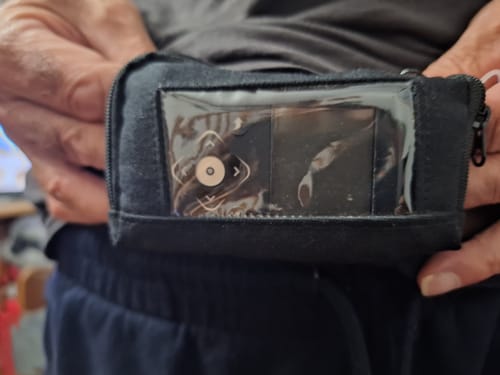 Customer photo review of Insulin Pump Pocket with Window - Dia-Compact Insulin Pump Case
