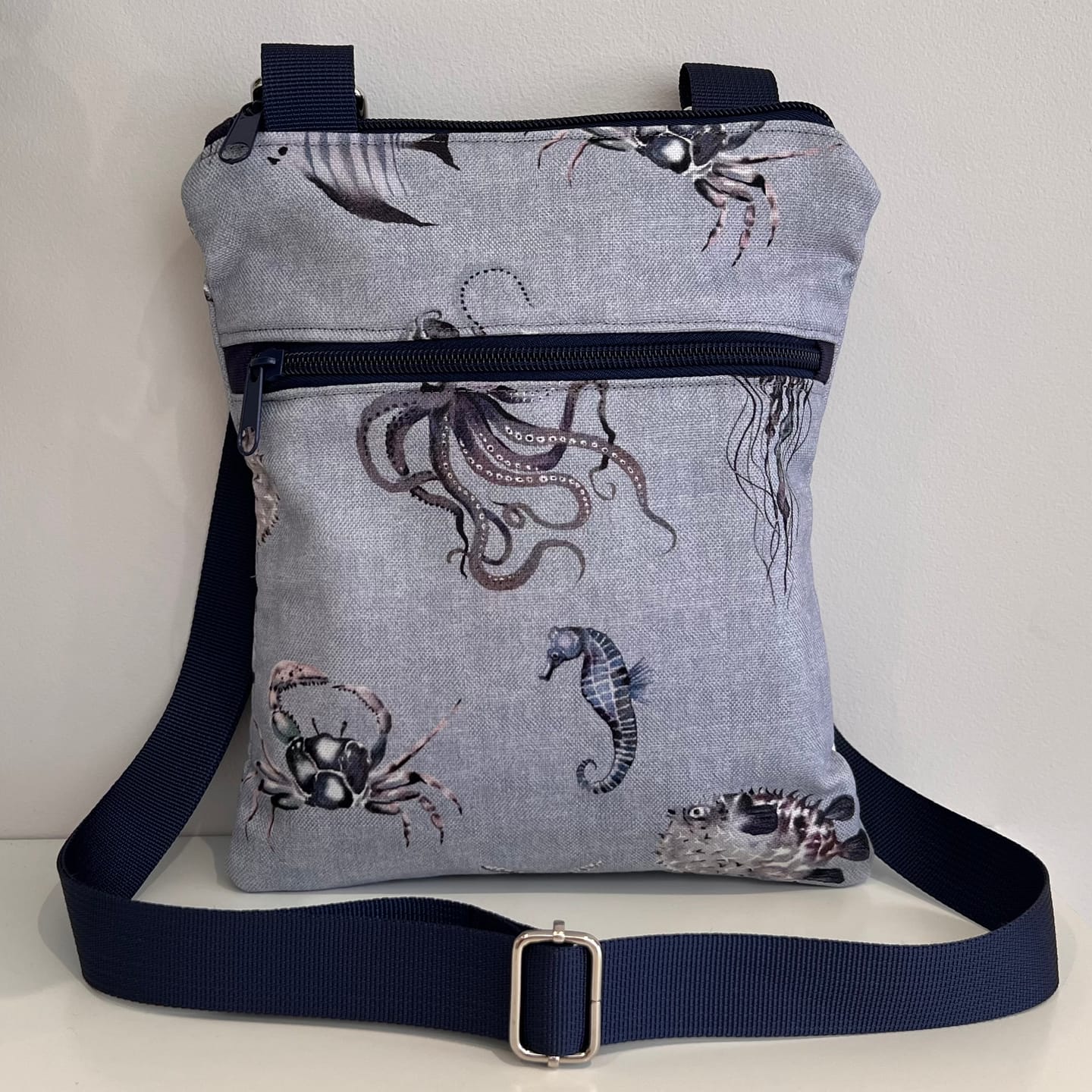 Customer photo review of Ocean Life Digital Print Cotton Canvas Fabric