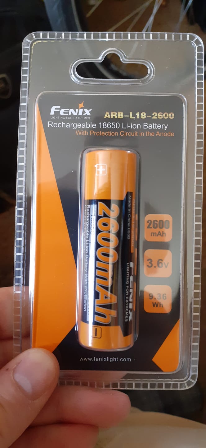 Customer photo review of Fenix ARBL18-3500 - Batterie 3.6V - 3500 mAh