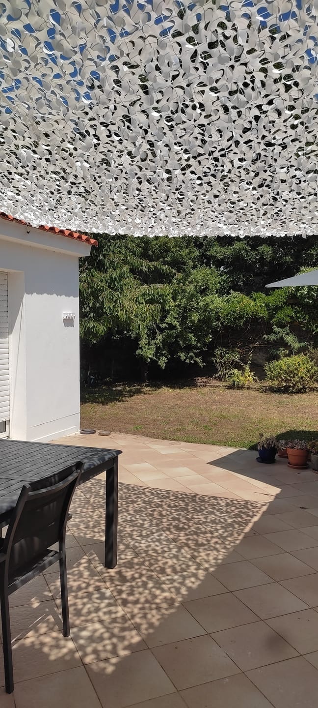 Customer photo review of White Camo Netting Sun Shade