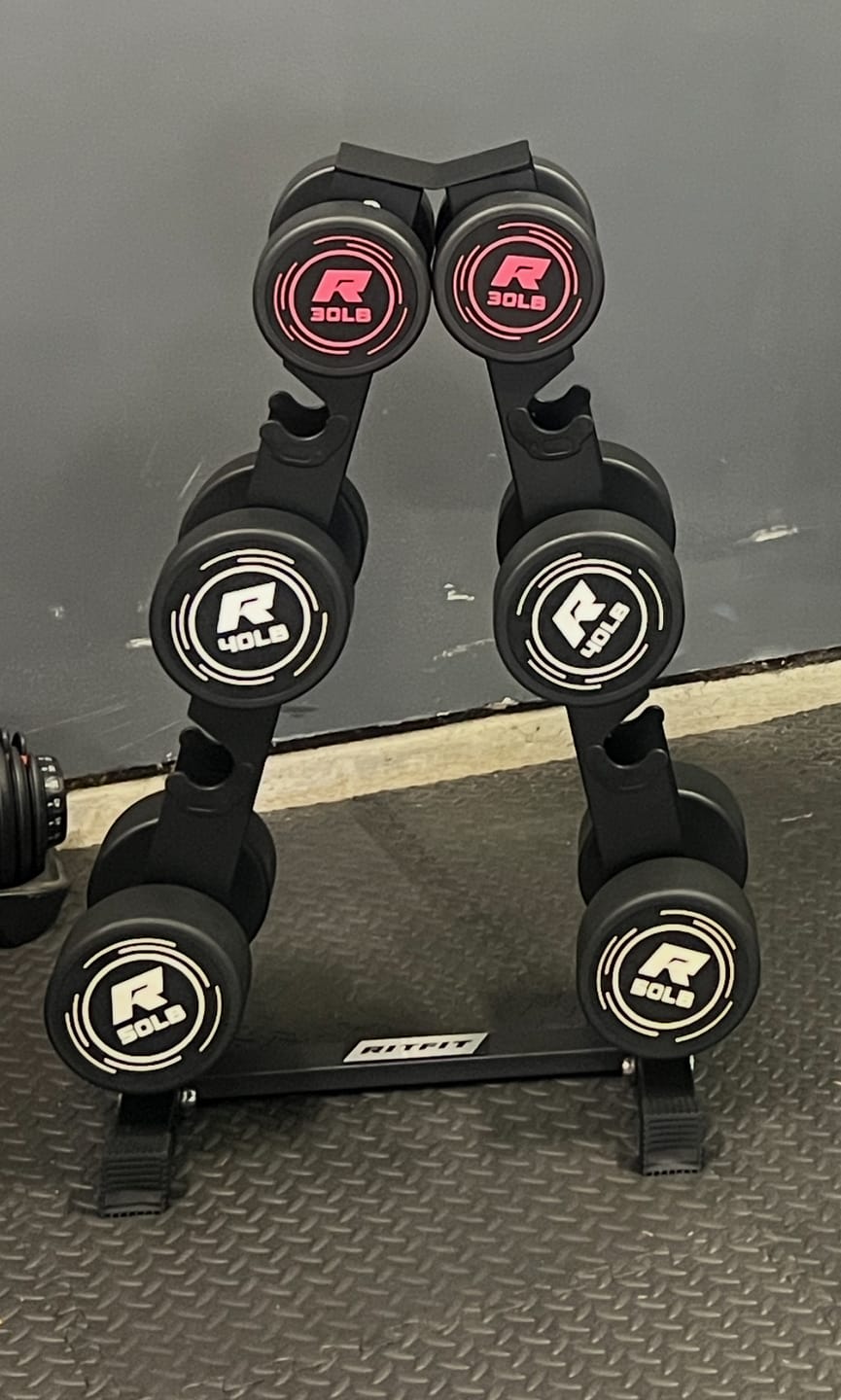 Customer photo review of RitFit PVC-Coated Round Dumbbells in Pairs