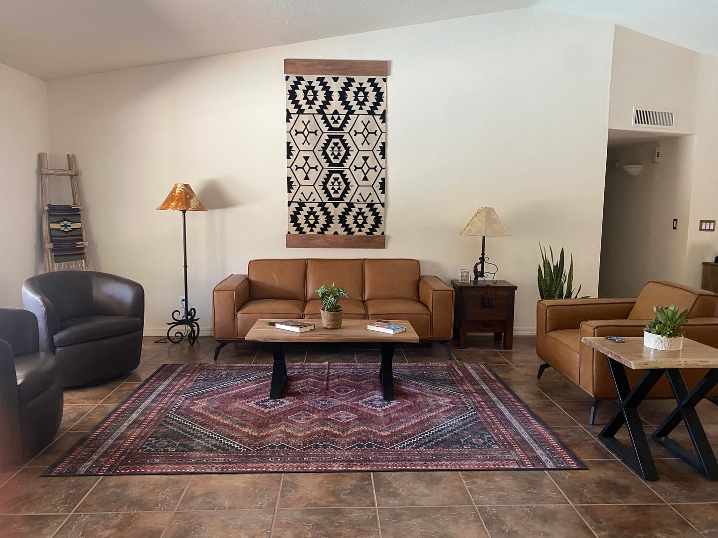Customer photo review of Black Western Handwoven Kilim