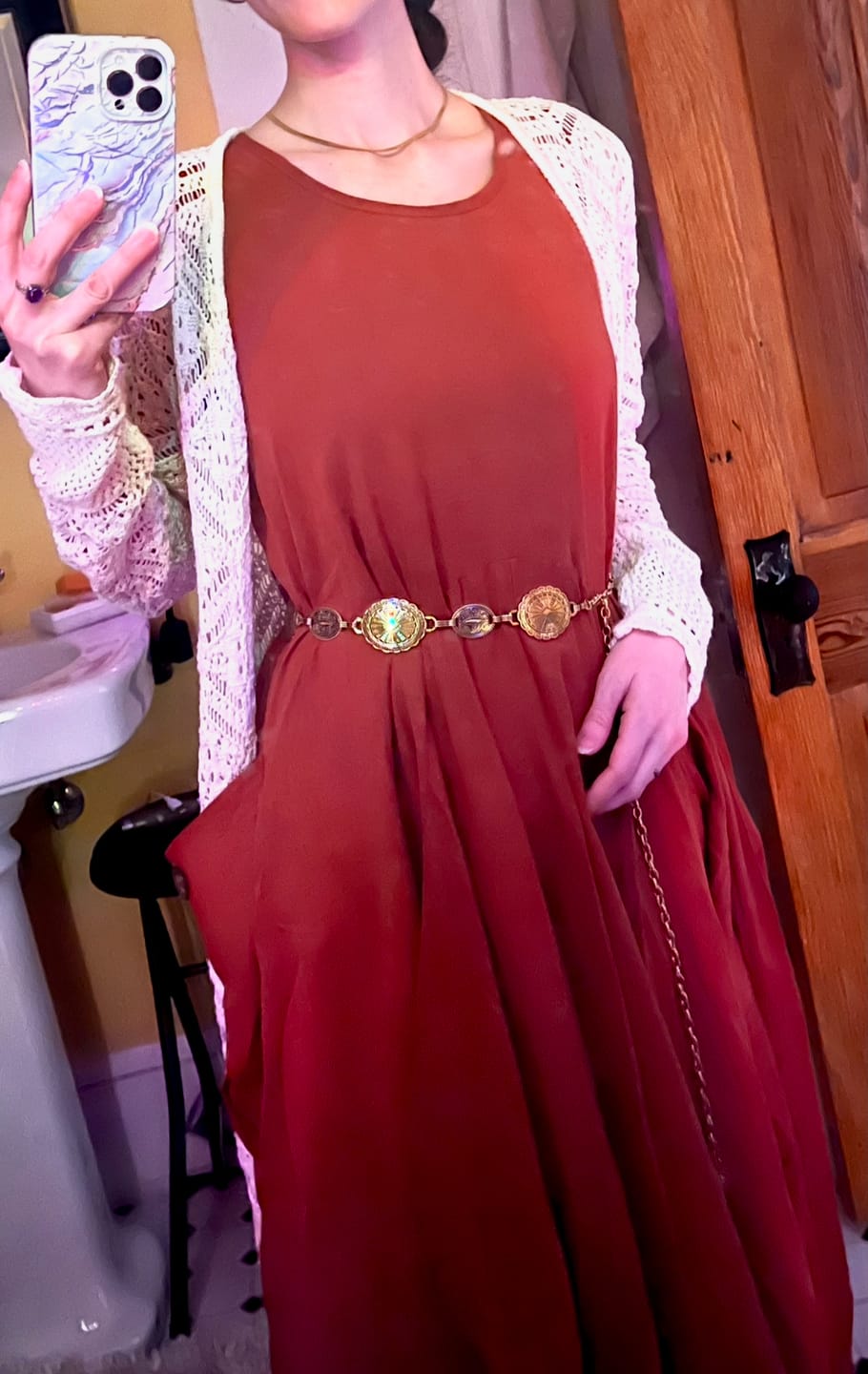 Customer photo review of Maxi Dress Wayan Rust