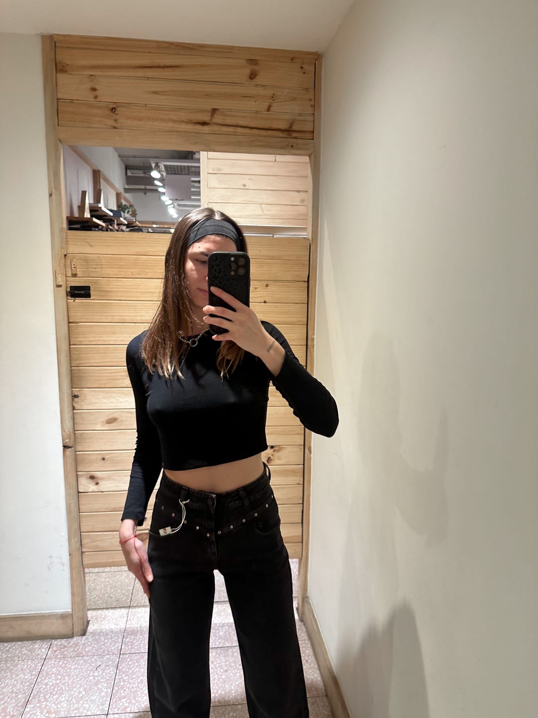 Customer photo review of Pantalón Tachas Frontales Black