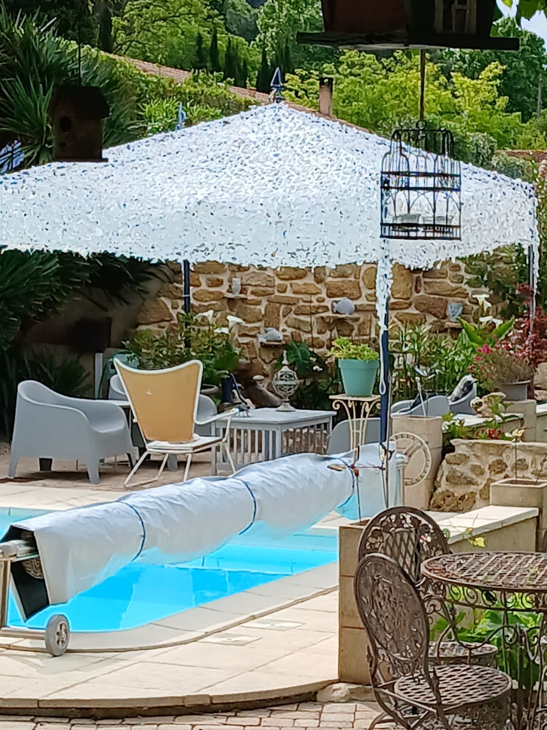 Customer photo review of White Camo Netting Sun Shade