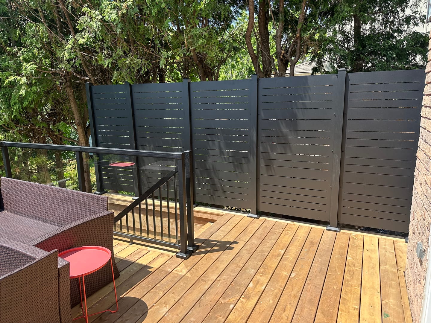Customer photo review of Privacy Screen (Horizon)