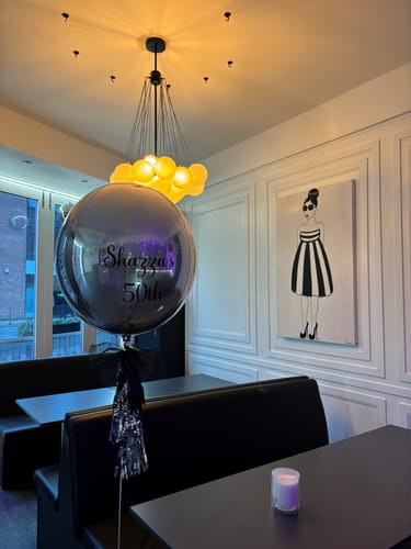Customer photo review of Modern Hanging Glass Cluster Bubble Chandelier Light