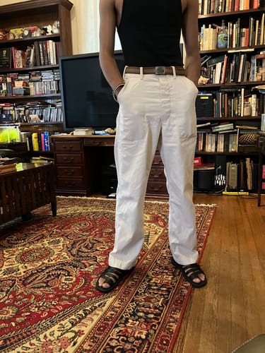 Customer photo review of USN Herringbone Deck Pants