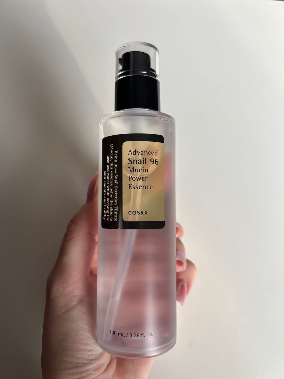 Customer photo review of Īpaši aktīva esence Cosrx Advanced Snail 96 Mucin Power Essence
