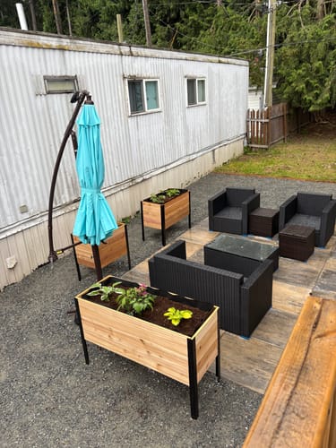 Customer photo review of 18″ x 24″ Raised Garden Bed - 30" TALL