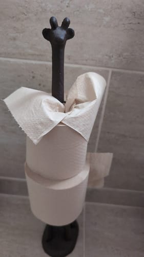 Customer photo review of Unbleached Bamboo Toilet Paper
