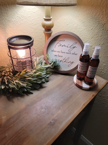 Customer photo review of Sandalwood & Suede Wax Melt