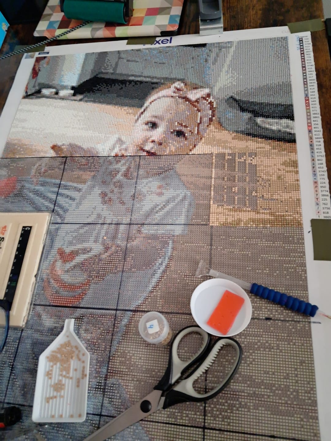 Customer photo review of Diamond Painting Eigen Foto - Snelle Levering