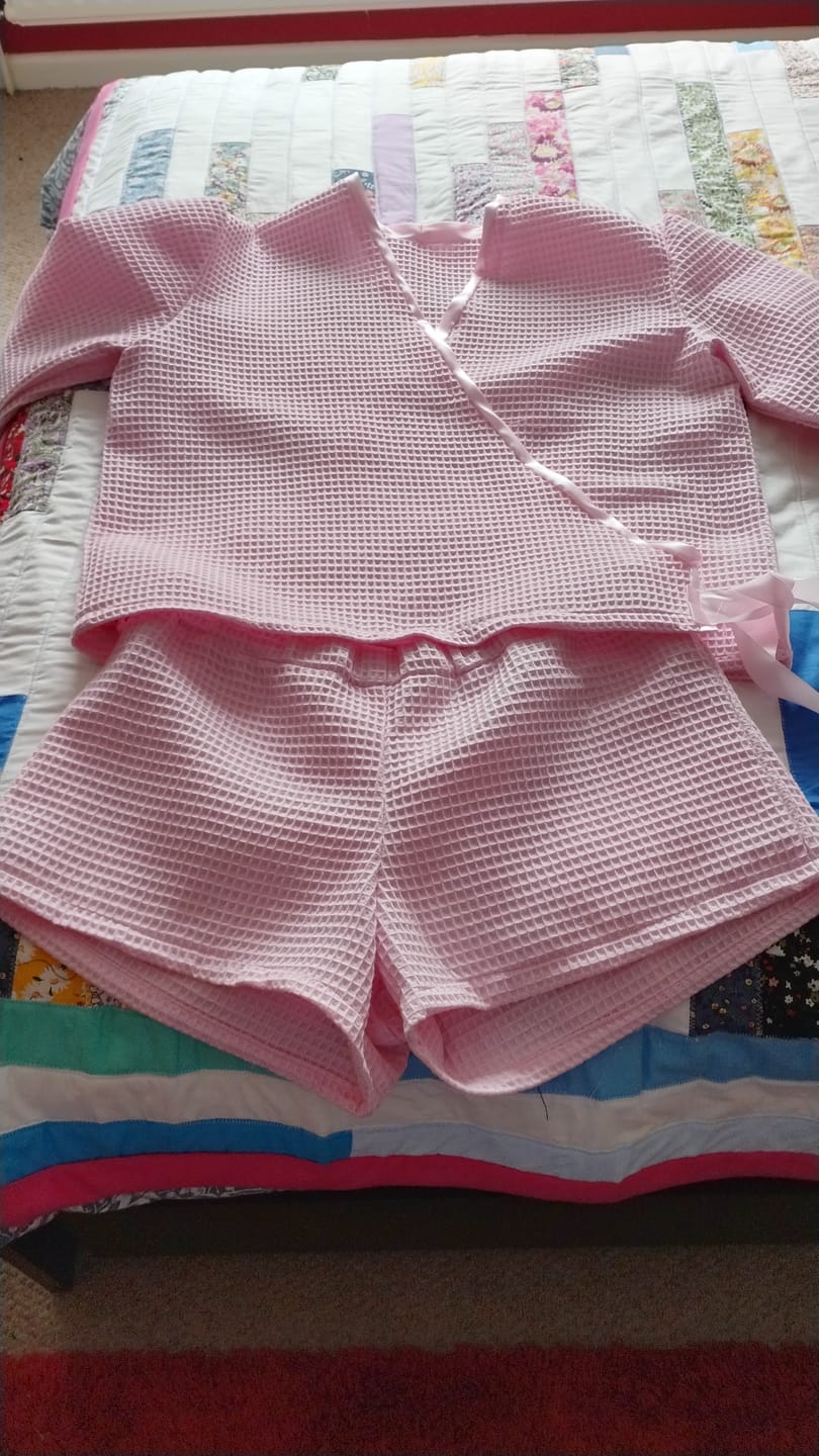 Customer photo review of 100% Cotton Waffle Fabric