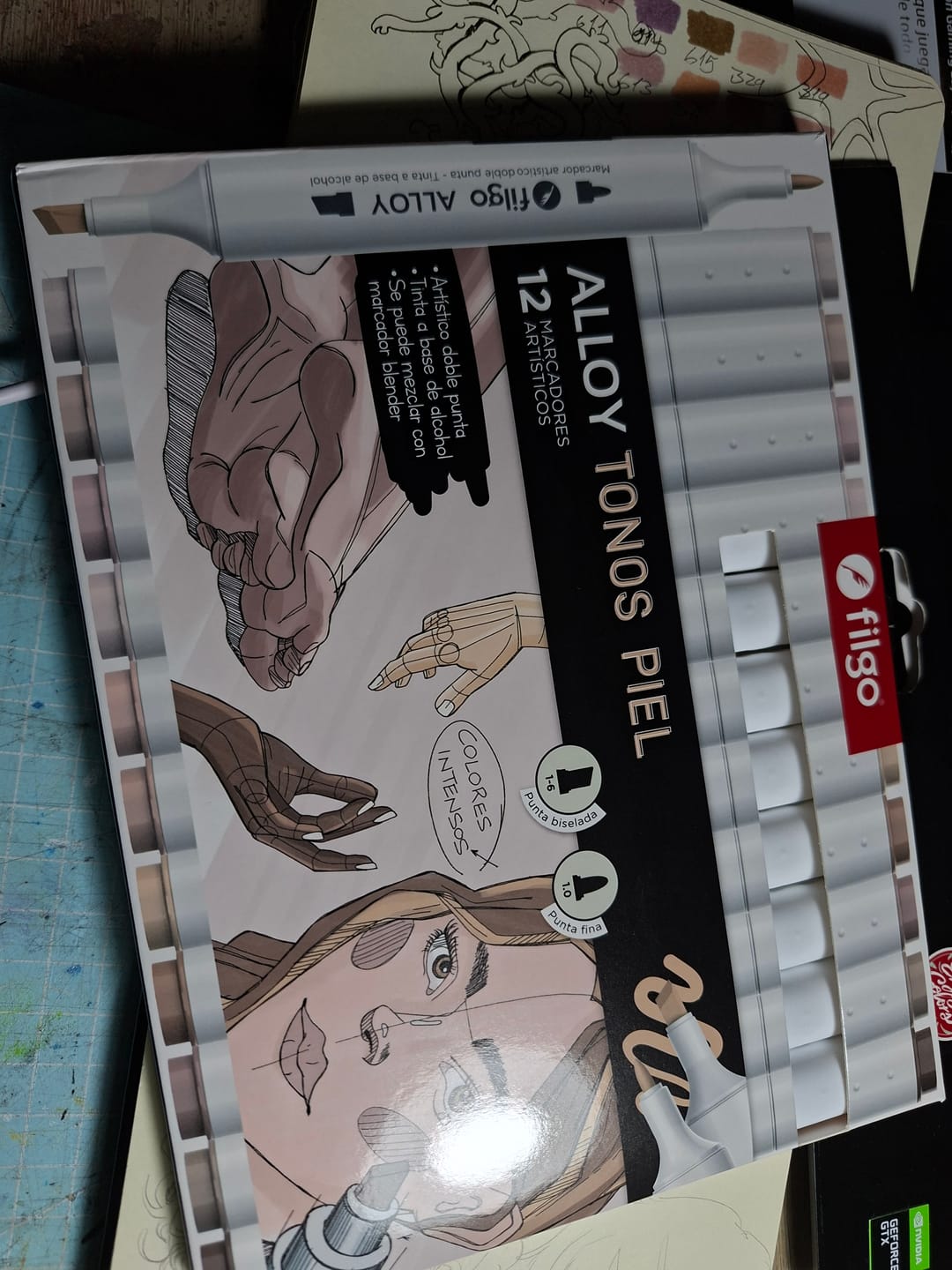 Customer photo review of Filgo Alloy - Set 12 Marcadores al Alcohol Tonos Piel