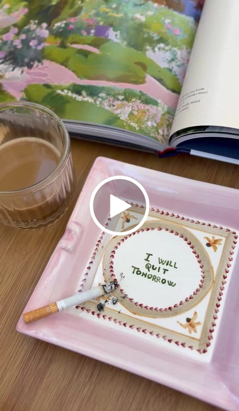 Customer video review of "I will quit tomorrow" catchall